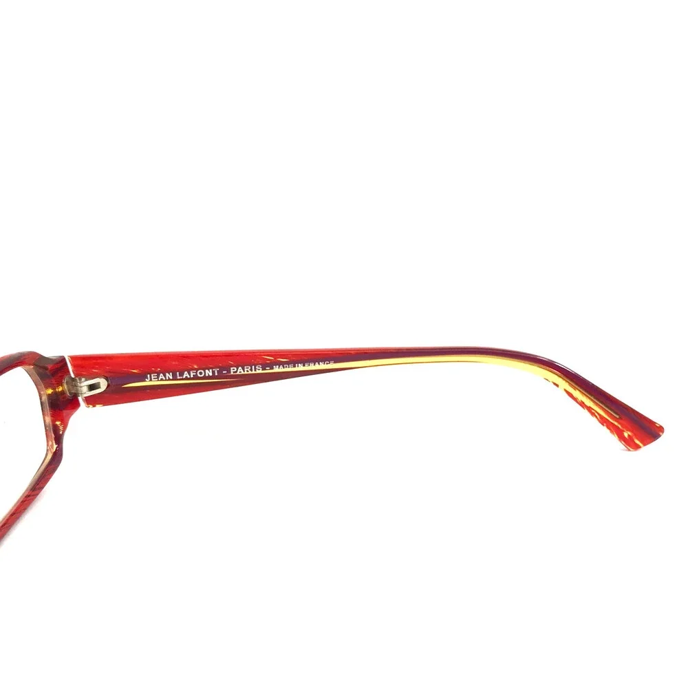 Jean Lafont Eyeglasses Frames NIKI 633 Striped Red Cat Eye Full Rim 50-14-142